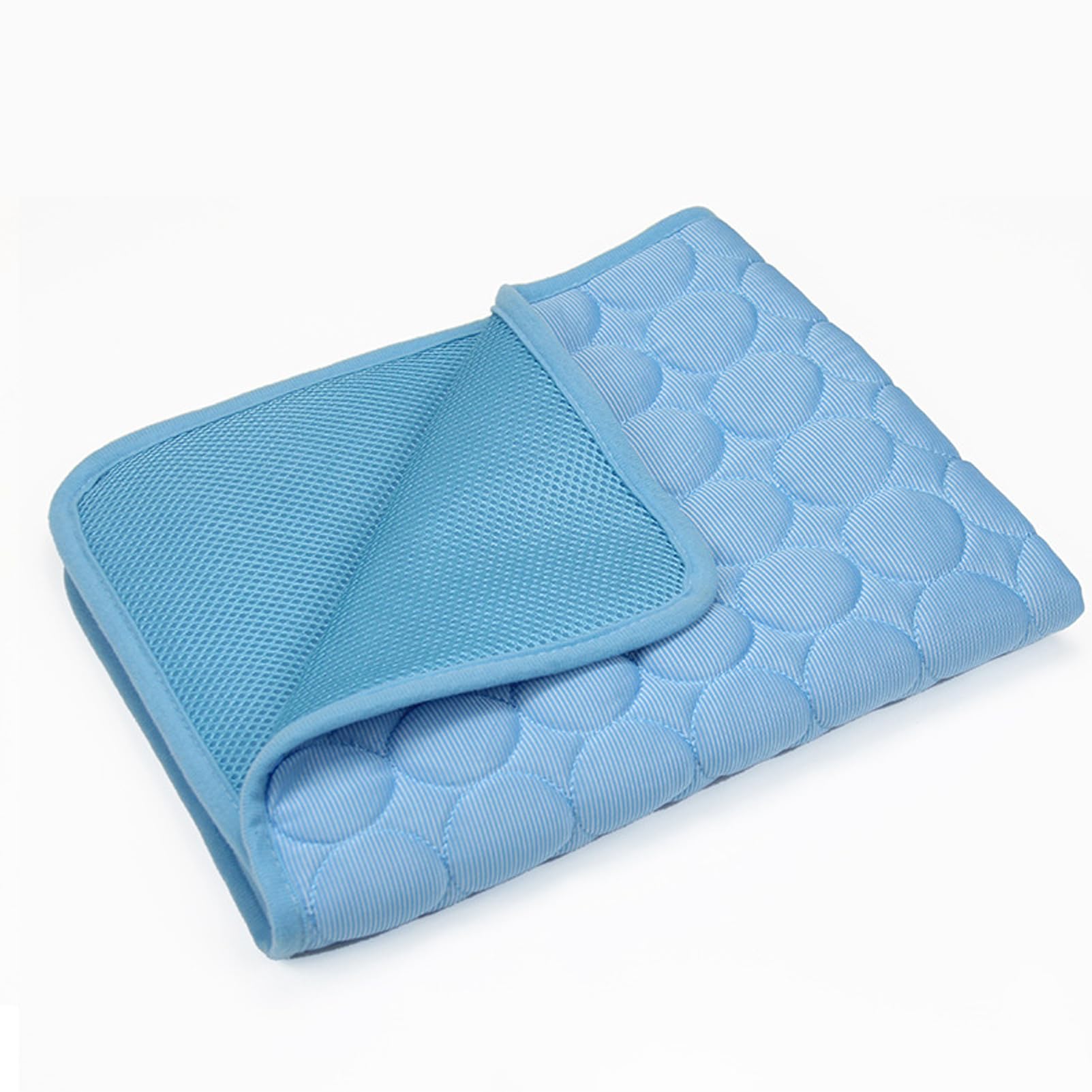 KKTX Dog Cooling Mat,Self Cooling Pad for Cats, Non-slip Cooling Mat for Dogs Fabric, Durable Cool Mat for Dogs Pet, Self Dog Cats Ice Bed Mattress Pad in Hot Summer,40CM x30CM, blue