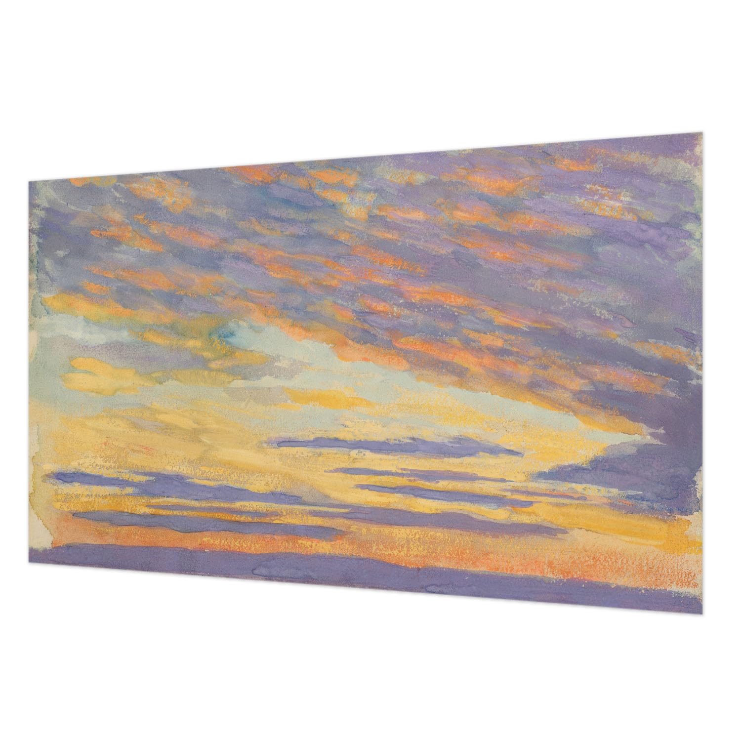 Décor mural intissé pour chambre à coucher motif Ciel pastel Tulup