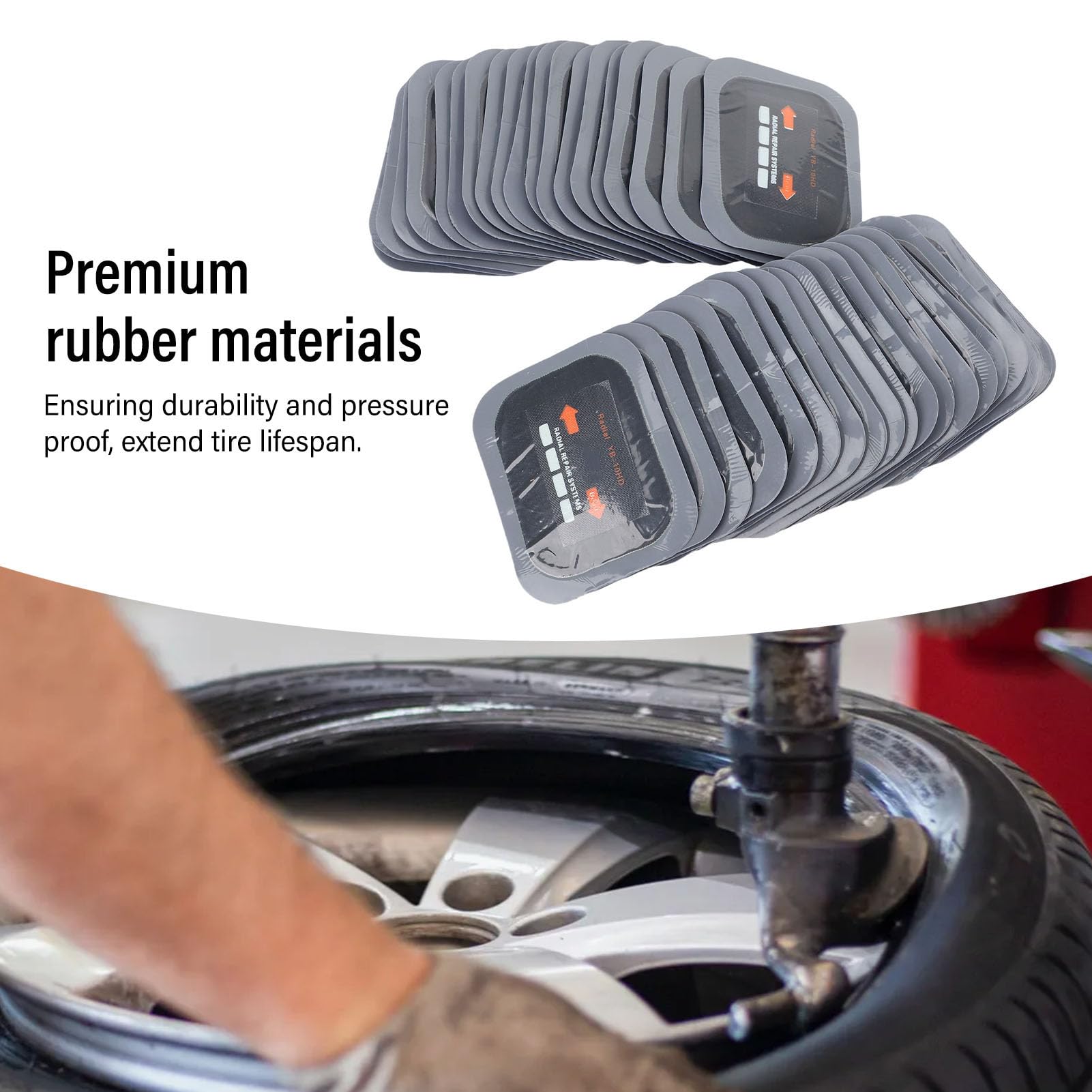 Reifenreparaturflicken, Vulkansier-Reparatur für Auto Motorrad LKW