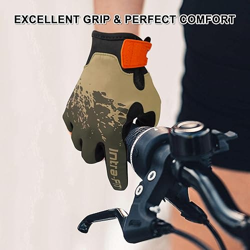 Miniatura 5 de Guantes de ciclismo para paseos cortos, guantes de correr, guantes de pesca, pantalla táctil, ligeros, elásticos, excelente agarre, para uso diario