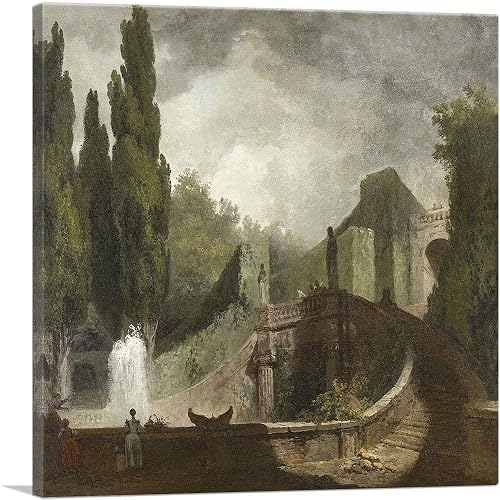 ARTCANVAS Grand Staircase Of The Villa D'este At Tivoli 1759