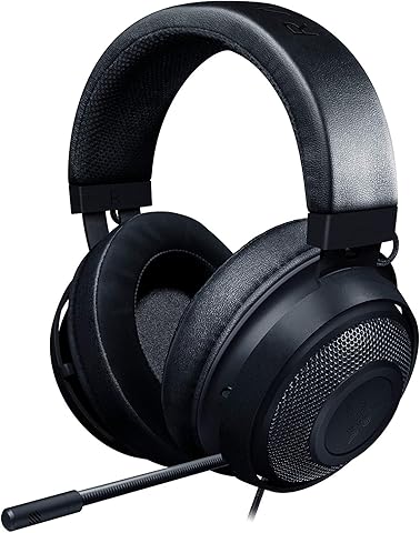 Razer Kraken - Gaming Headphones for PC, PS4, Xbox One and Switch with 50 mm Drivers and Cooling Gel-Infused Cushions - Black