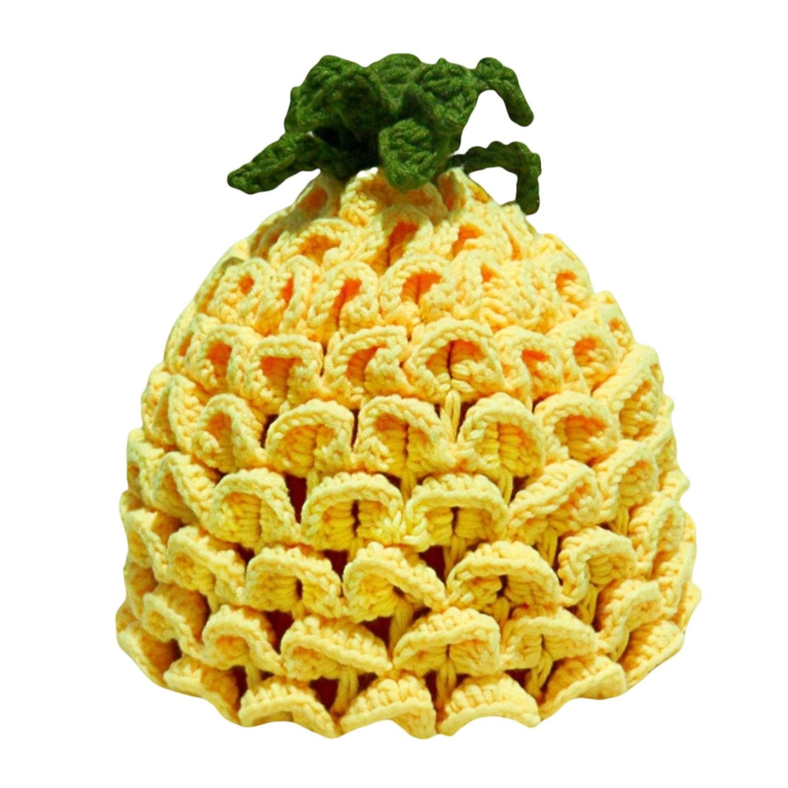 Y2K Beanie for Women Costume Accessories Warm Lightweight Cute Pineapple Hat| Streetwear | Aesthetic | Casual-image-19