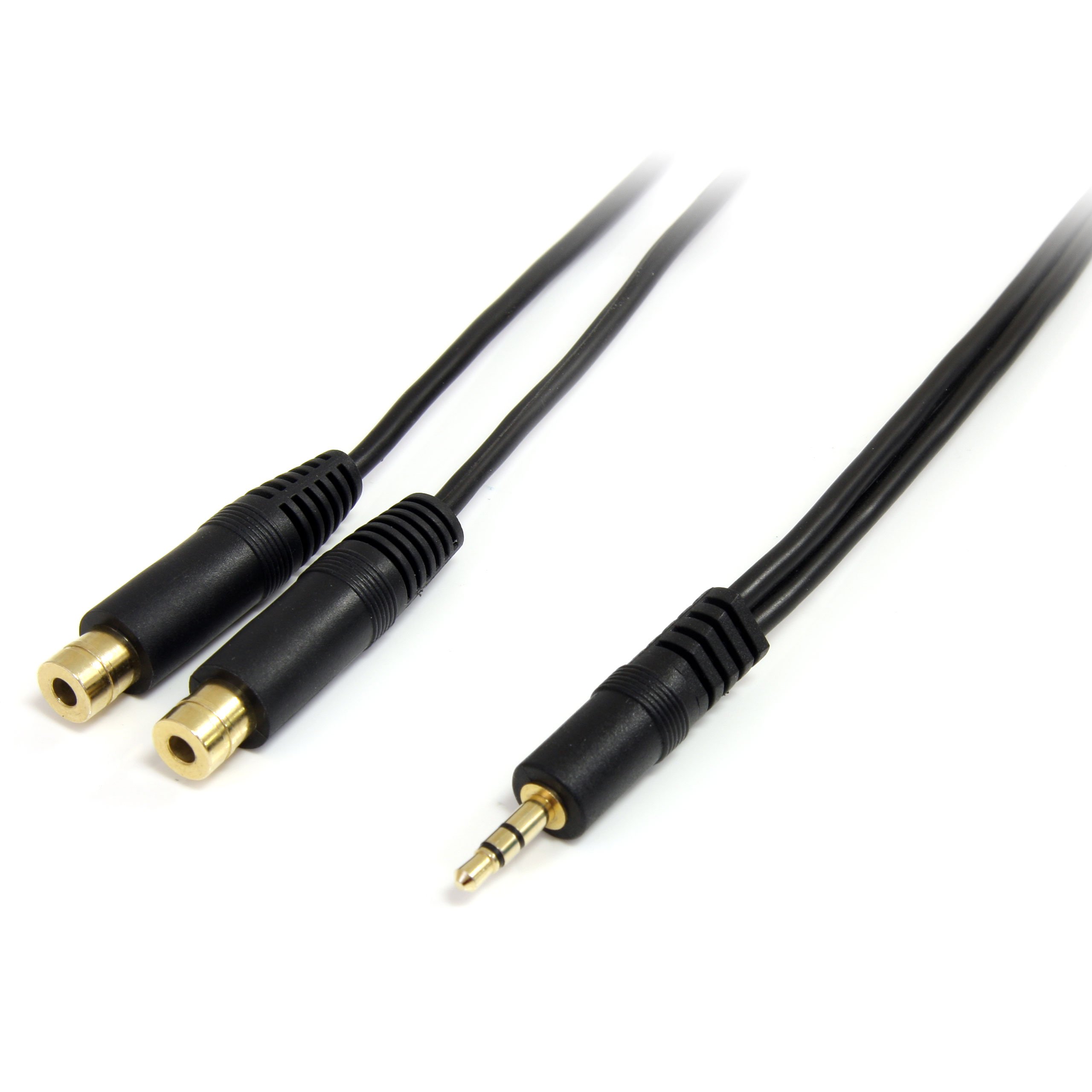 StarTech.com MUY6MFF 3.5mm to 2x 3.5mm PC Speaker Audio Cable M/F - 6-Feet
