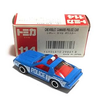 (3281)トミカ 青箱 日本製 シボレー カマロ ポリスカー 3750)トミカ 青箱 日本製 シボレー カマロ Z28 - メルカリ