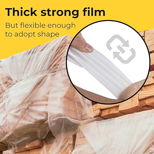 Miniatura 3 de IDL Packaging Lámina de plástico transparente de 4 mil para construcción, 16 x 50 pies cuadrados (800 pies cuadrados), rollo de película de