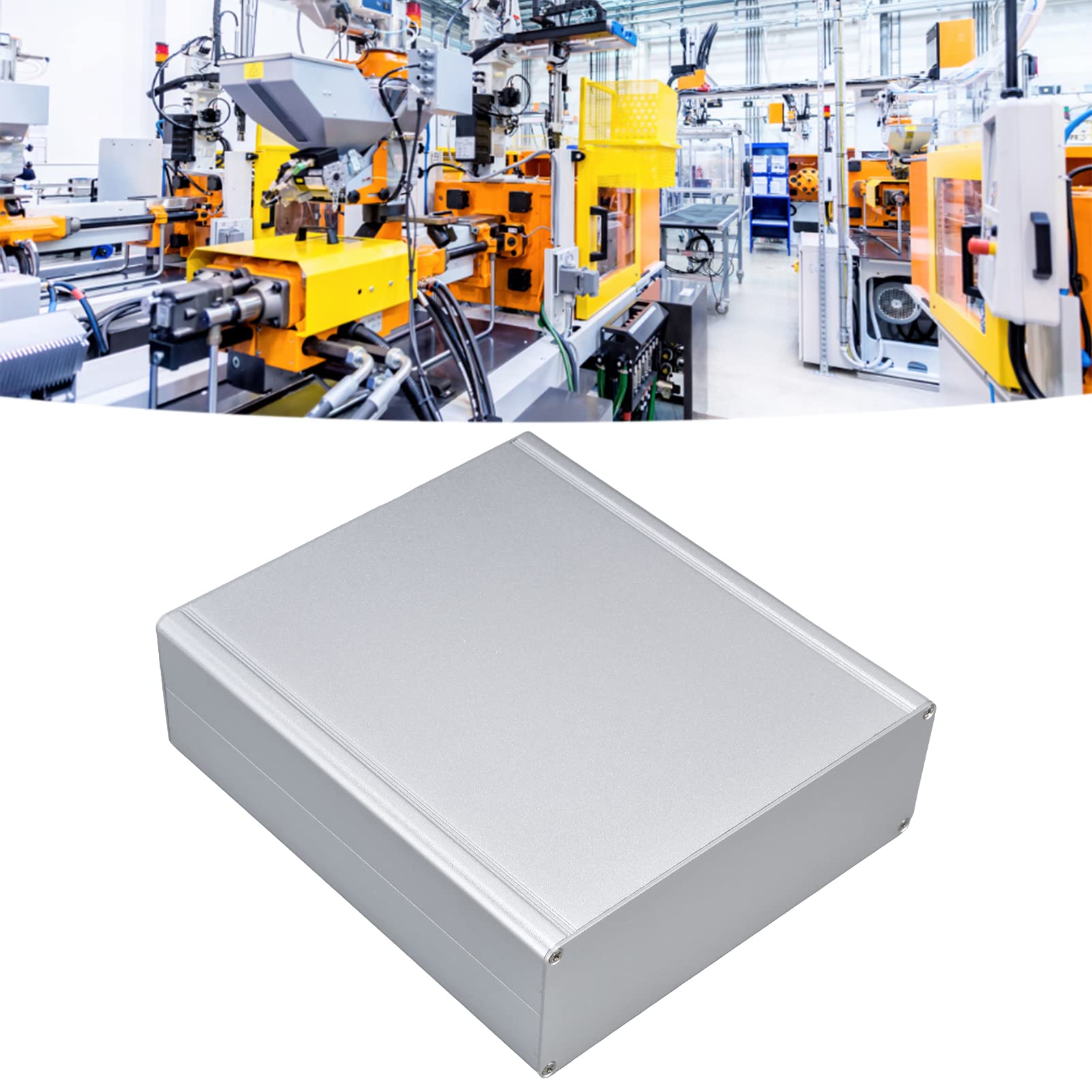 Cajas de Conexiones Impermeable, Carcasa Electrónica de Aluminio, Carcasa Electrónica DIY, Placa PCB Carcasa Negra - 7,9 x 7 x 2,4 pulgadas (LWH)