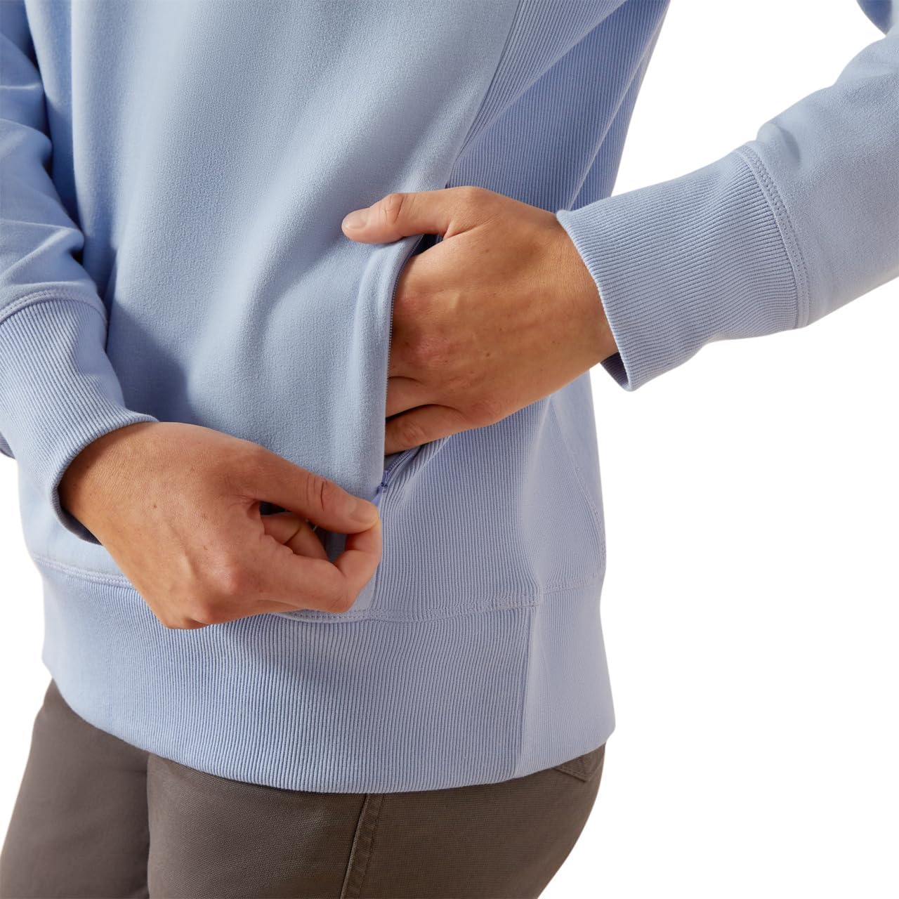 ARIAT Women's Rebar Workman Washed Fleece Sweatshirt - Image 5