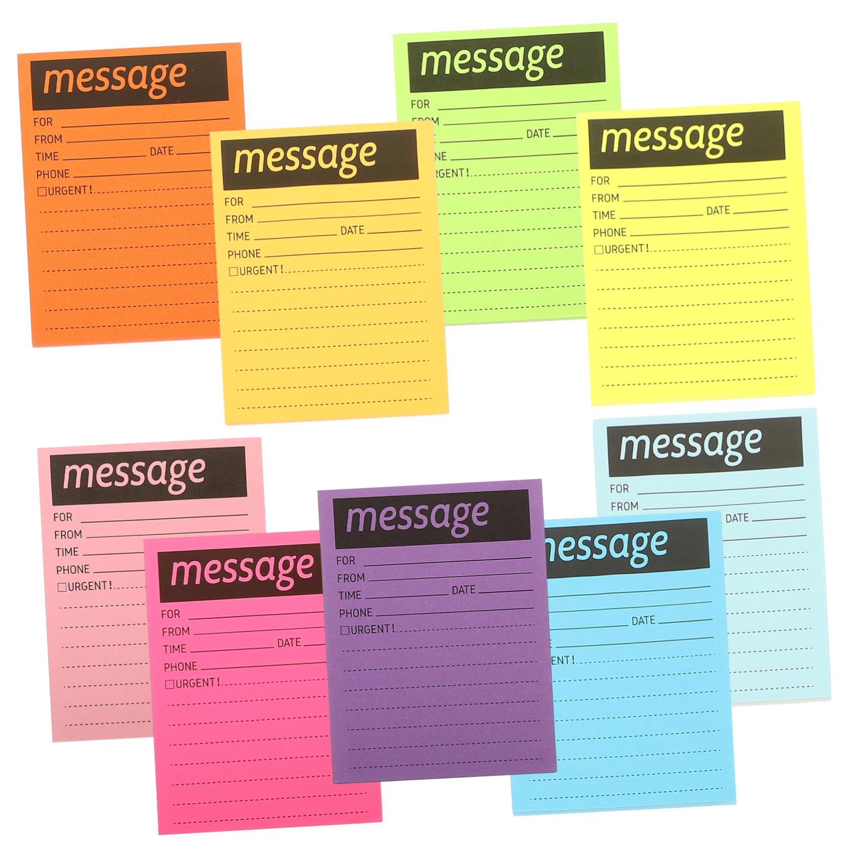 DOITOOL 2 Stück Teiliges Bunte Haftnotizen mit Ablösbarem Kleber Praktische Tragbare Notizzettel für Büro und Haushalt Selbstklebende Memo Pads für Tägliche Nutzung und Terminplanung