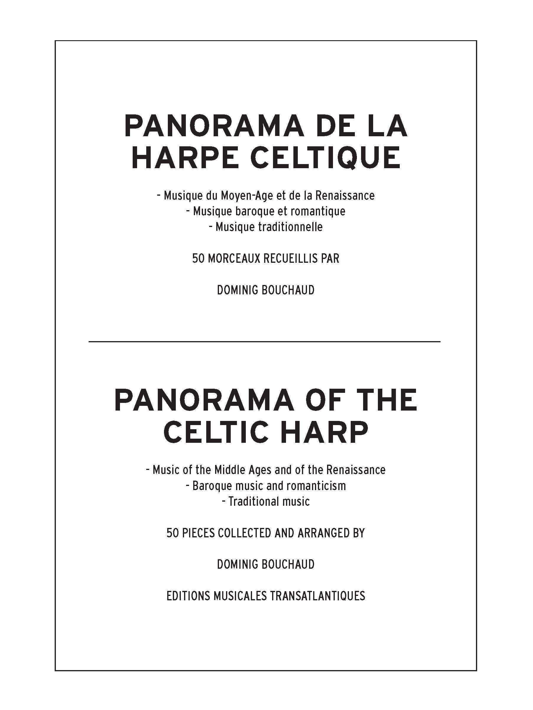 Image secondaire de Dominig Bouchaud: Panorama De La Harpe Celtique. Vol 1 - Partitions