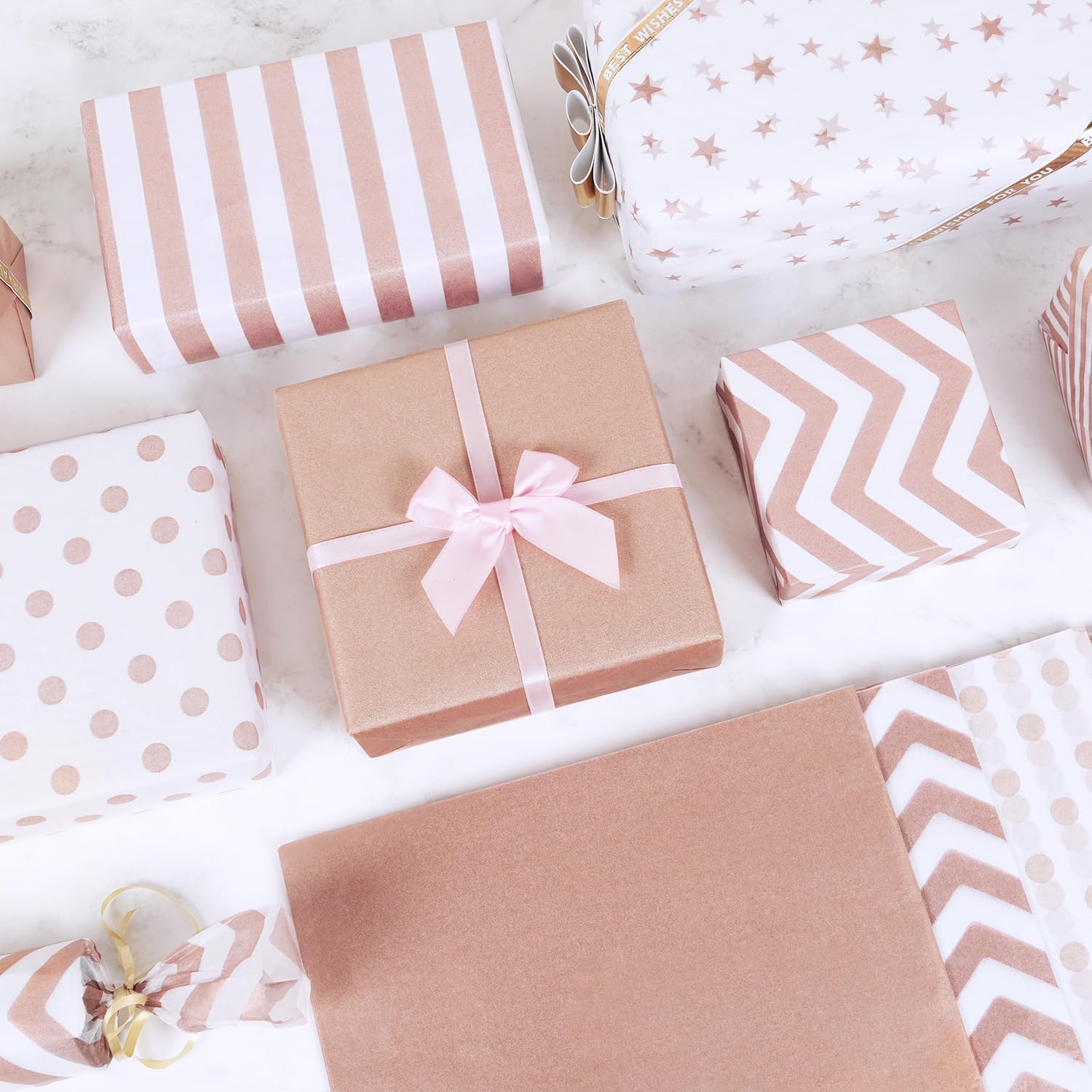 Emballage Cadeau Marron Papier De Soie Kraft - 120 Feuilles Pour Emballage Cadeau Et Loisirs Créatifs Emballage Cadeaux Artisanat