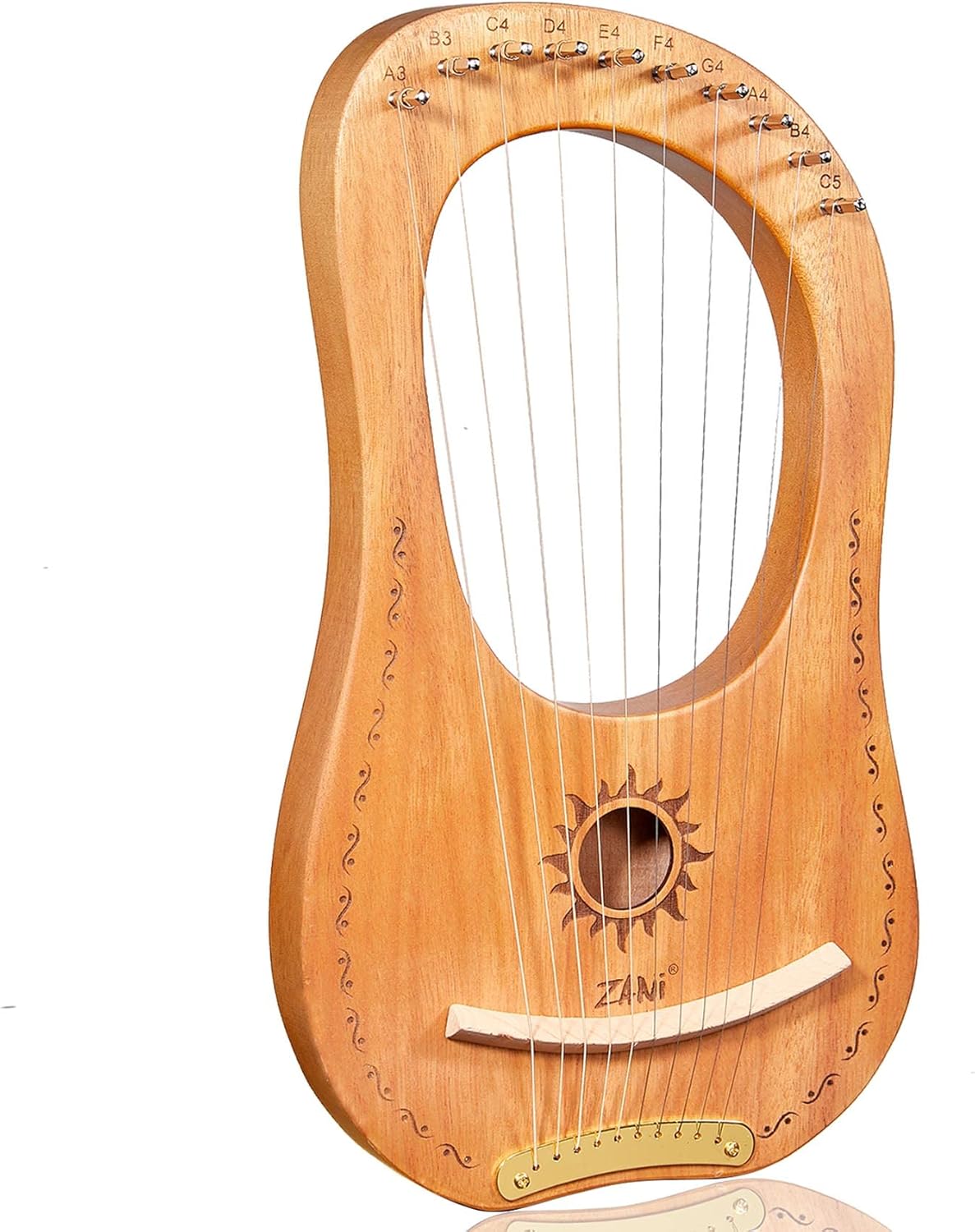 Buy TienClef Lyre Harp 10 String Ancient Greece Style Classic Box Type