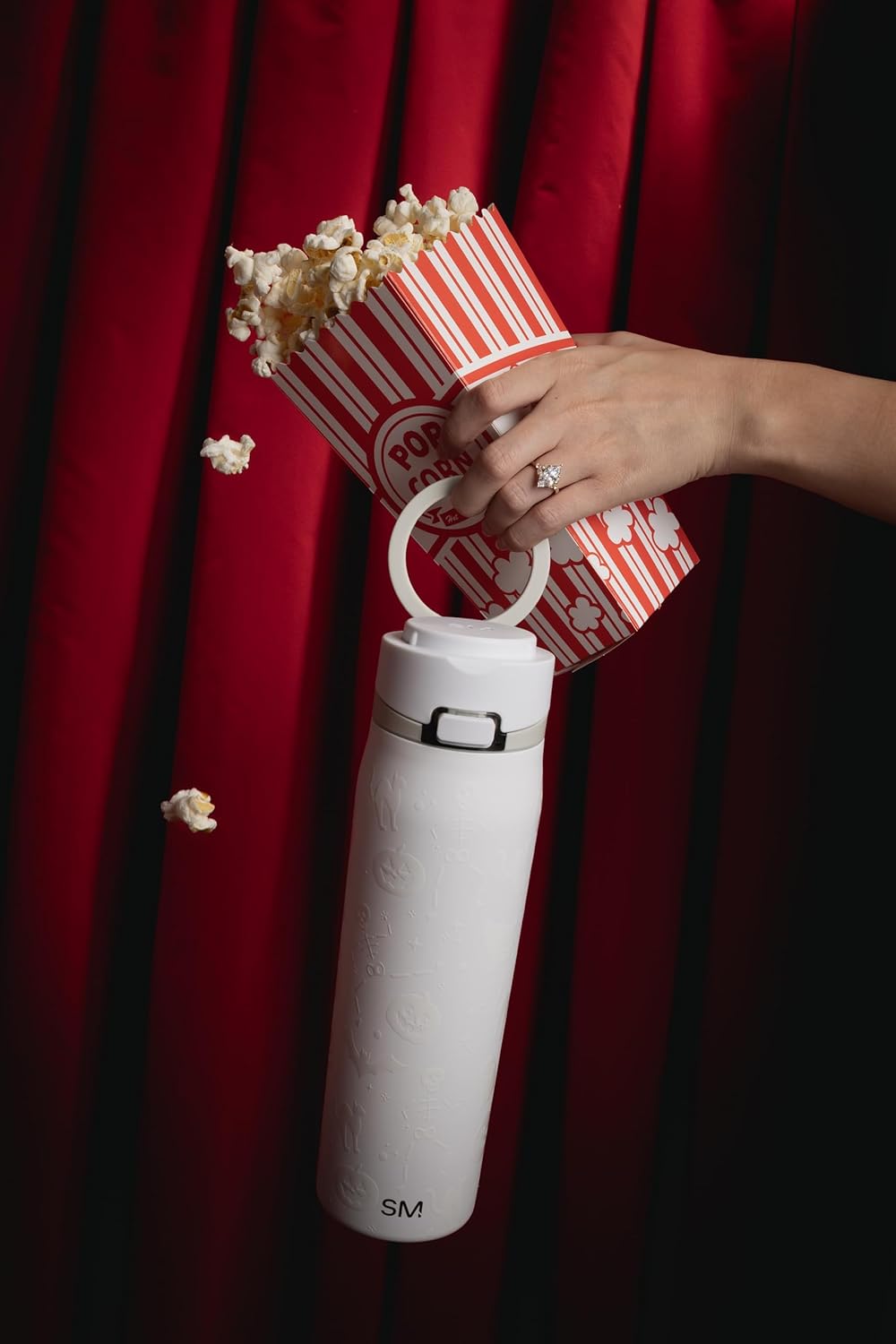 Simple Modern Halloween Mesa Loop Water Bottle with Straw | 24oz Cup Holder Friendly Insulated Stainless Steel Bottles for Travel, Sports and School | Spooky Mix