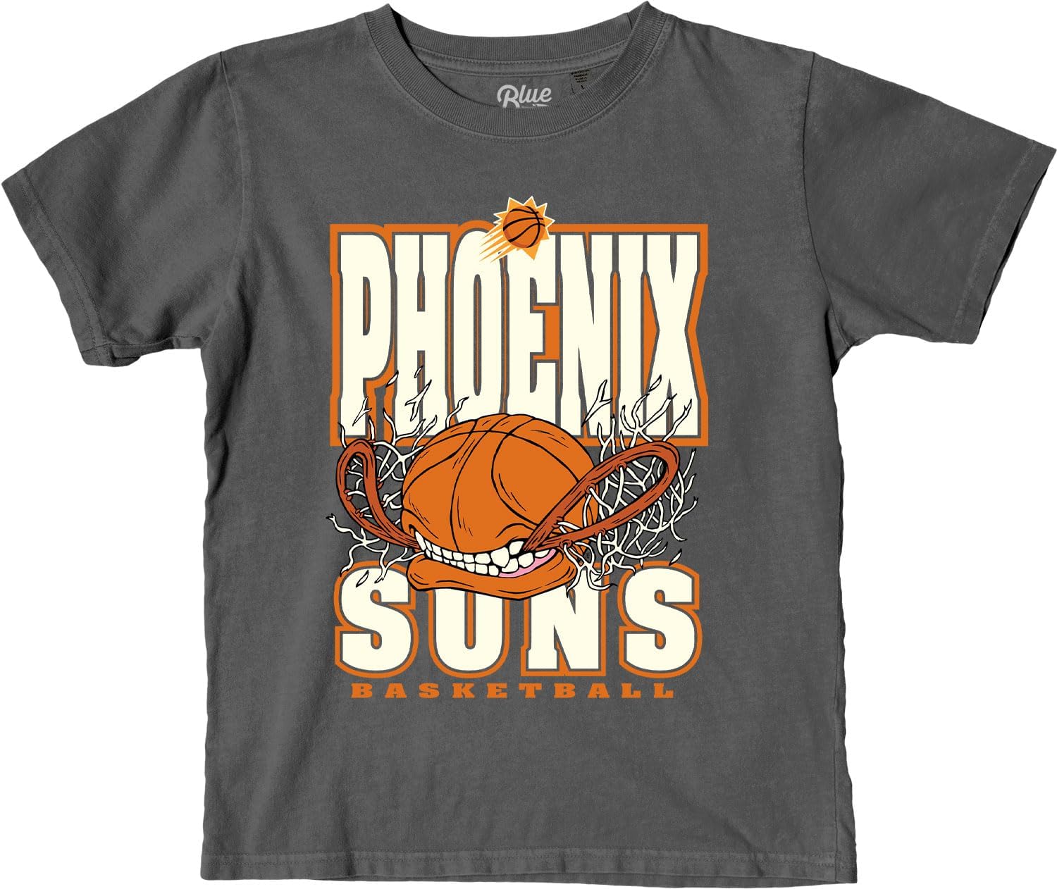 Blue 84 Unisex Kid's NBA Officially Licensed Youth T-Shirt Ringspun Basketball Bite - Image 3