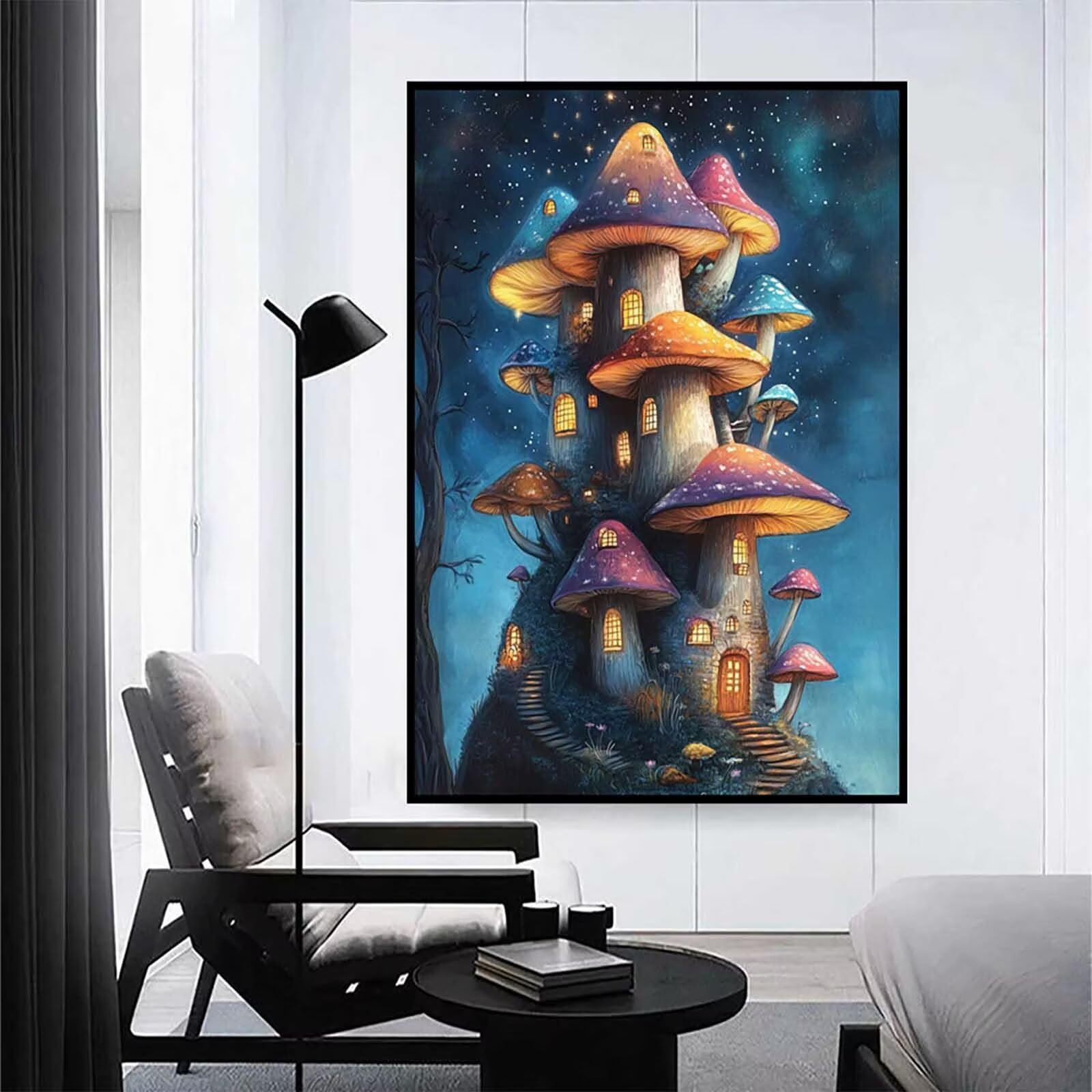 Malarstwo diamentowe XXL 90 x 120 cm, kryształowa sztuka 5D, wzór "zrób to sam", okrągłe kamienie, mozaika, zestaw do majsterkowania, do pokoju, salonu, prezent dla kobiet - ly25082 x 3