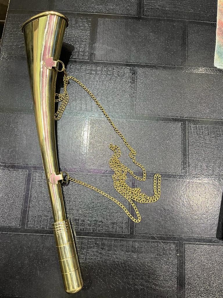Hunting Bugle Horn, with Brass chain, Hunting Helper for Hunters BY A.B.INSTRUMENT CO.