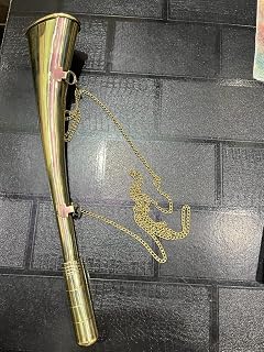 Hunting Bugle Horn with Brass Chain