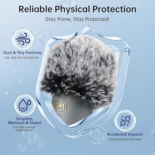 Miniatura 4 de Filtro popparabrisas para micrófonos Blue Yeti y Yeti Pro, funda de micrófono peluda para reducción de ruido ambiental y de viento