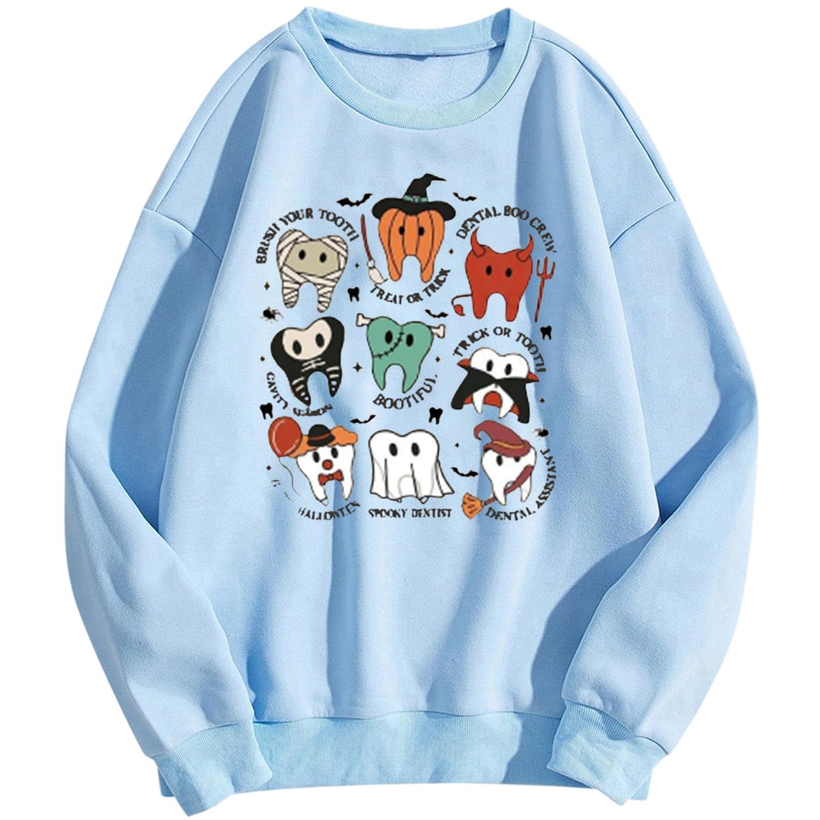 Sudadera De Mujer,Sudadera Estampada de Cuello Redondo, Manga Larga, Informal, Suave, cómoda y a la Moda para Uso Diario.