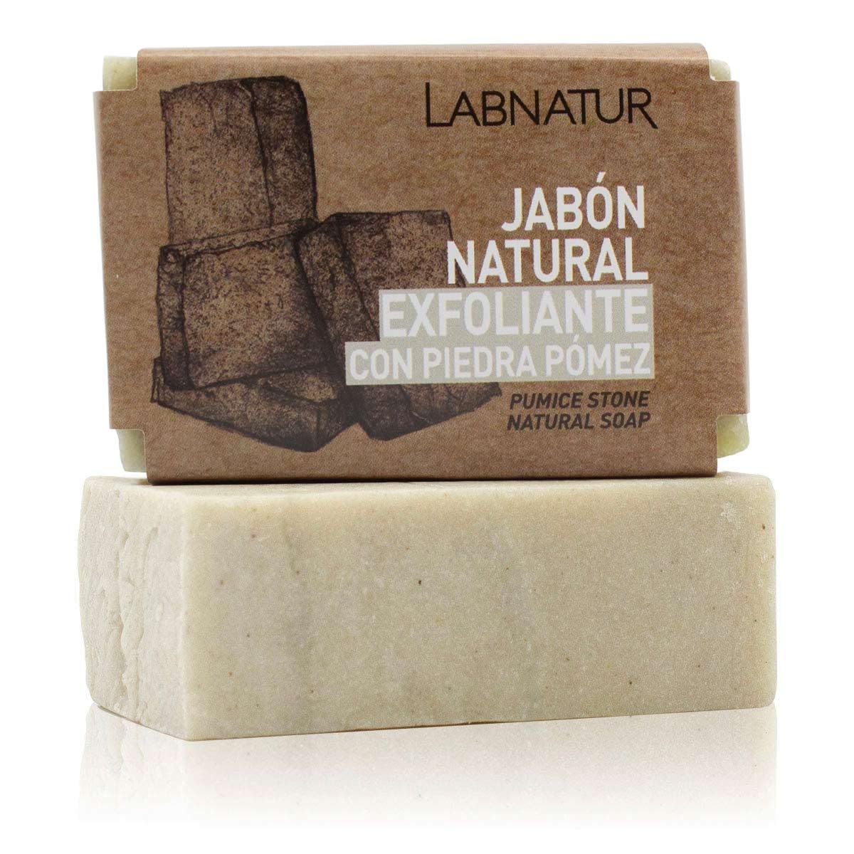 Labnatur Naturseife Mit Bimsstein-Peeling – 100 G, Vegan, Mit ätherischen Ölen Für Glatte Haut
