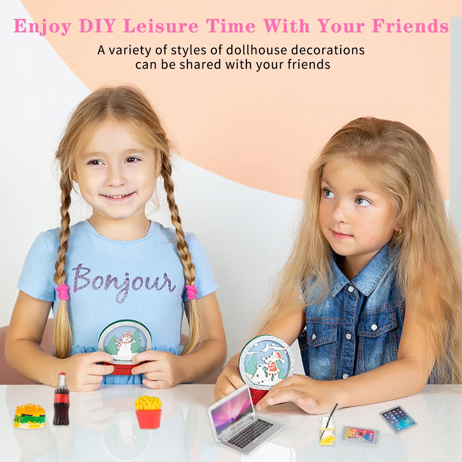 Accessoires de maison de poupée mini four à micro-ondes jouets de maison de poupée accessoires