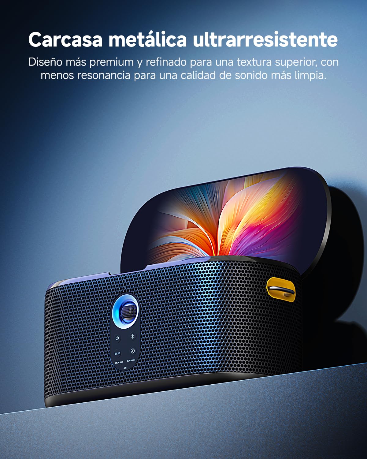 Ikarao Máquina de Karaoke Shell S1 con Pantalla integrada, Bluetooth, micrófonos inalámbricos y luz de Fiesta, niños, Adultos y Actividades al Aire Libre