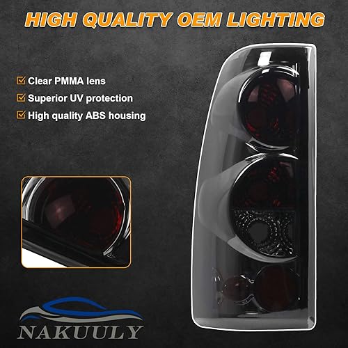 Vista 7 de Nakuuly Luz trasera compatible con Chevy Silverado 1999-2006 1500 2500 3500 2007 Classic, 1999-2002 GMC Sierra 1500 2500 3500 luces traseras