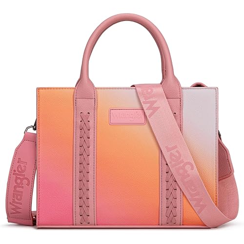 Wrangler Medium Tote Bag for Women Designer Satchel Handbags Top-handle Purses with Strap