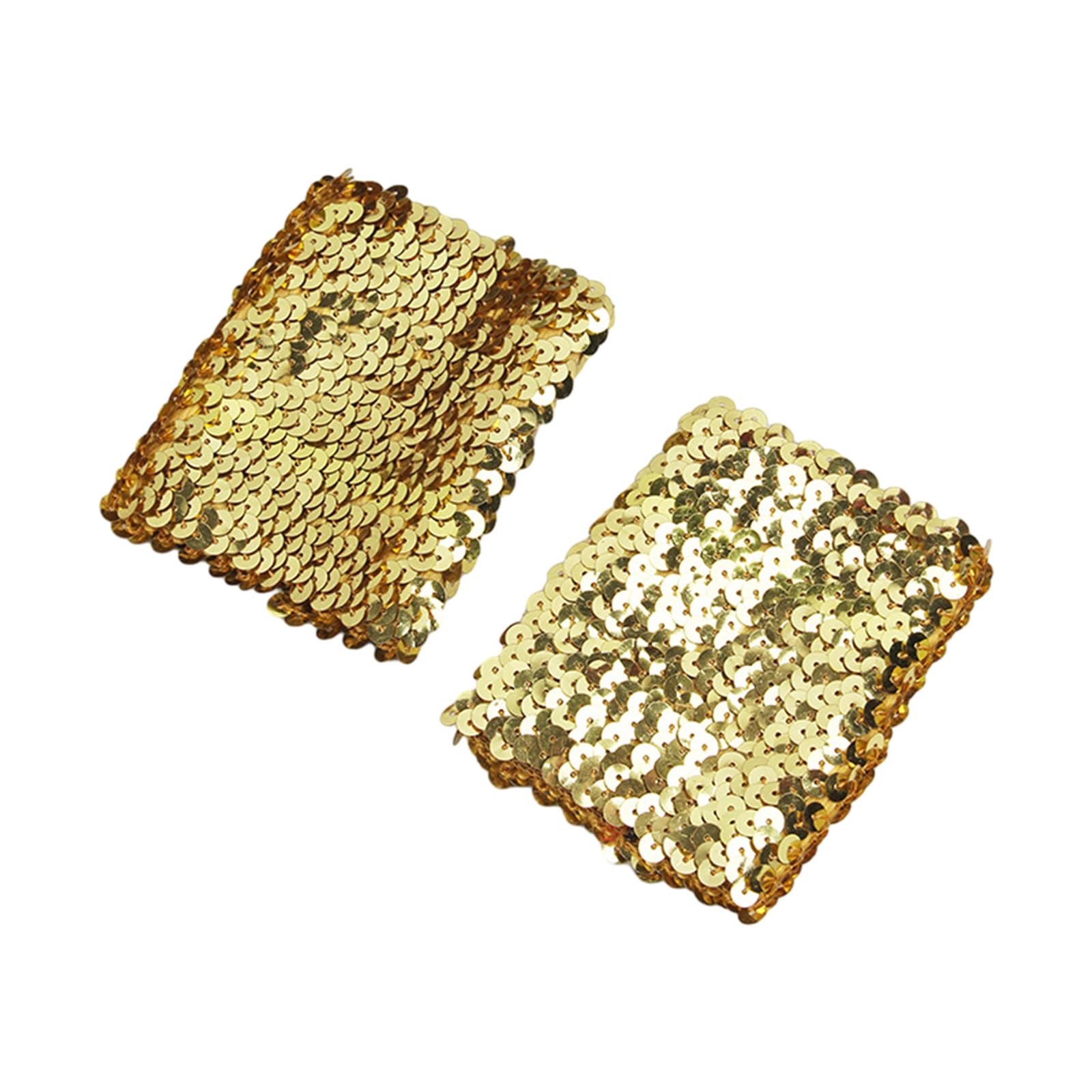 Sequined Armband With Blingbling Sequins Perfect For Women's Belly Dance And Stage Shows Arm Sleeves For Women, Gold, One size