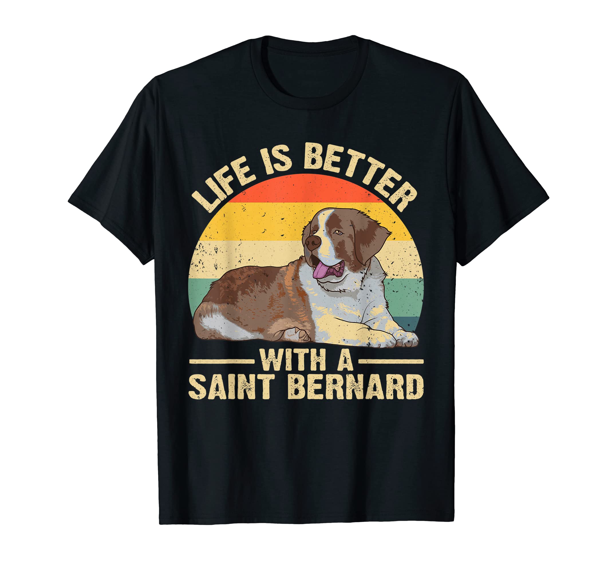 Cute Saint Bernard Design For Men Women Saint Bernard Dog T-ShirtOEKO-TEX STANDARD 100