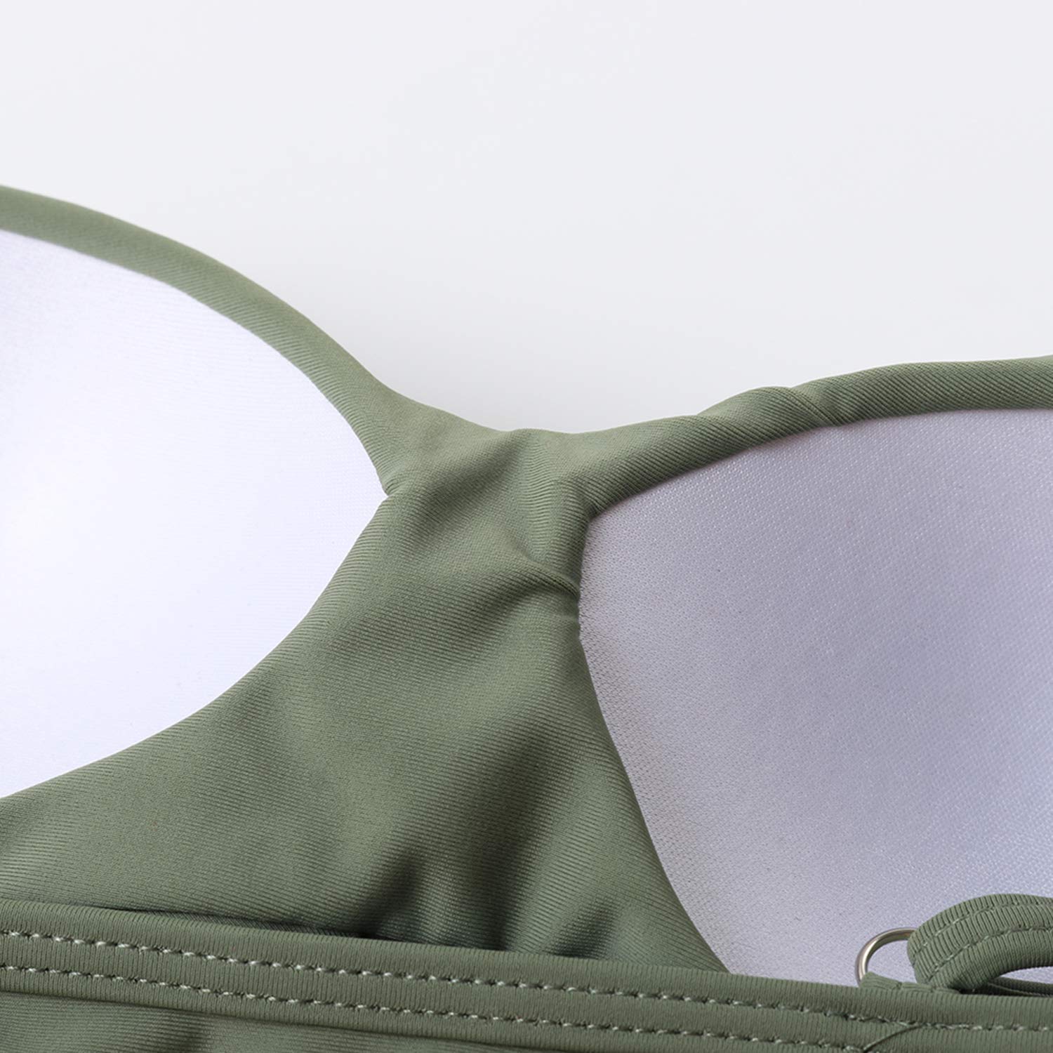 RXRXCOCO Bikini da donna con reggiseno push up e reggiseno a vita alta