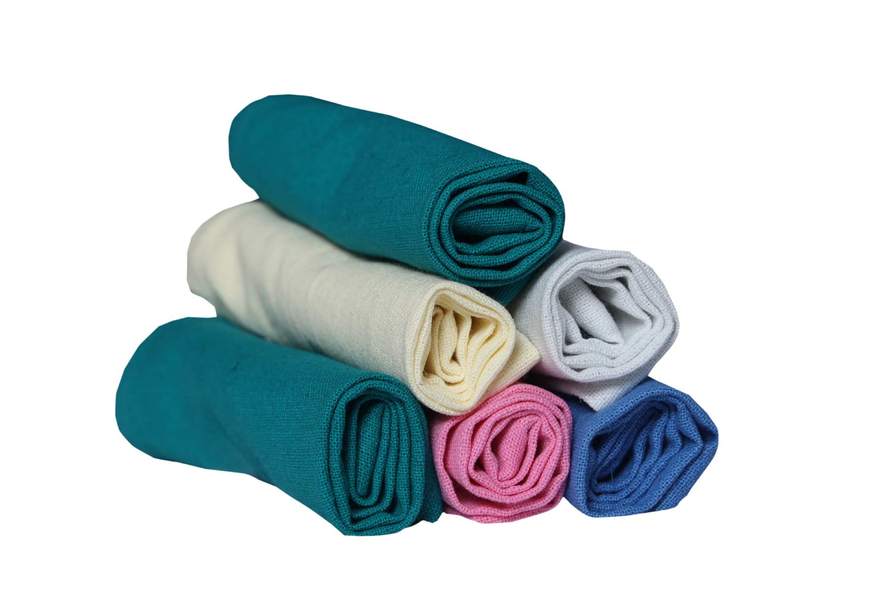 Set of 6 Premium Cotton Hygiene Roti Chapati Cover Roti Rumal for Tiffins Lunch Box Hygiene Washable & Reusable Microwave Friendly Size 35X35 cms (Multicolor, King)-image-19