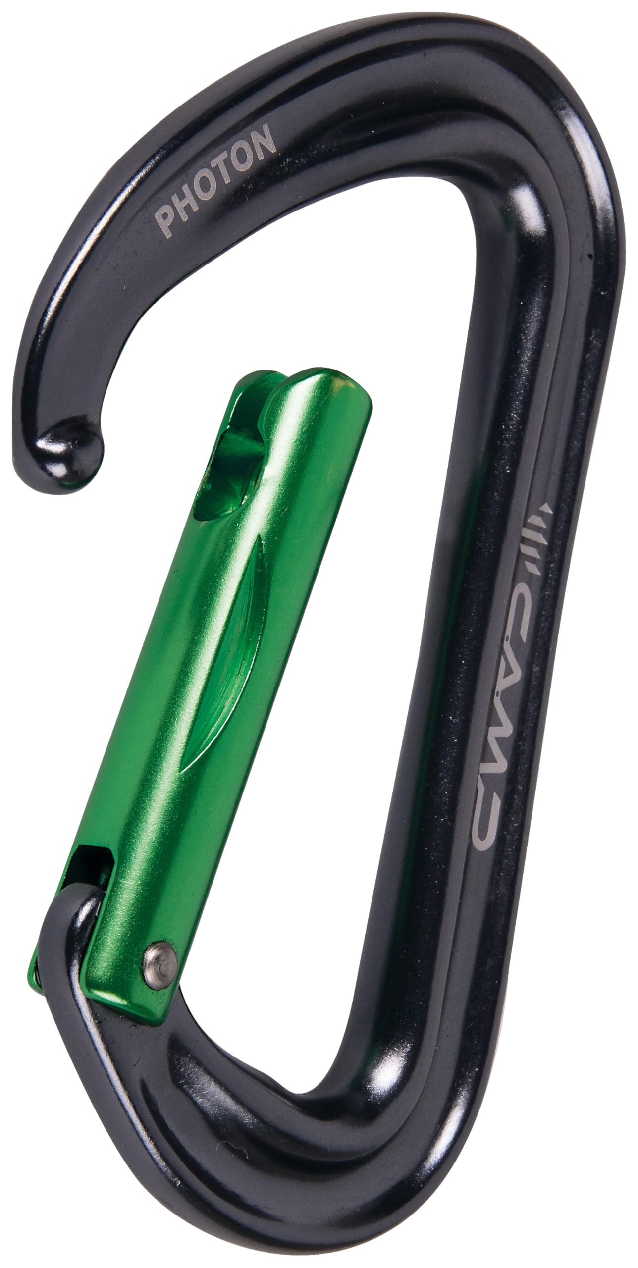 C.A.M.P. Photon Straight Gate Carabiner Gris Vert