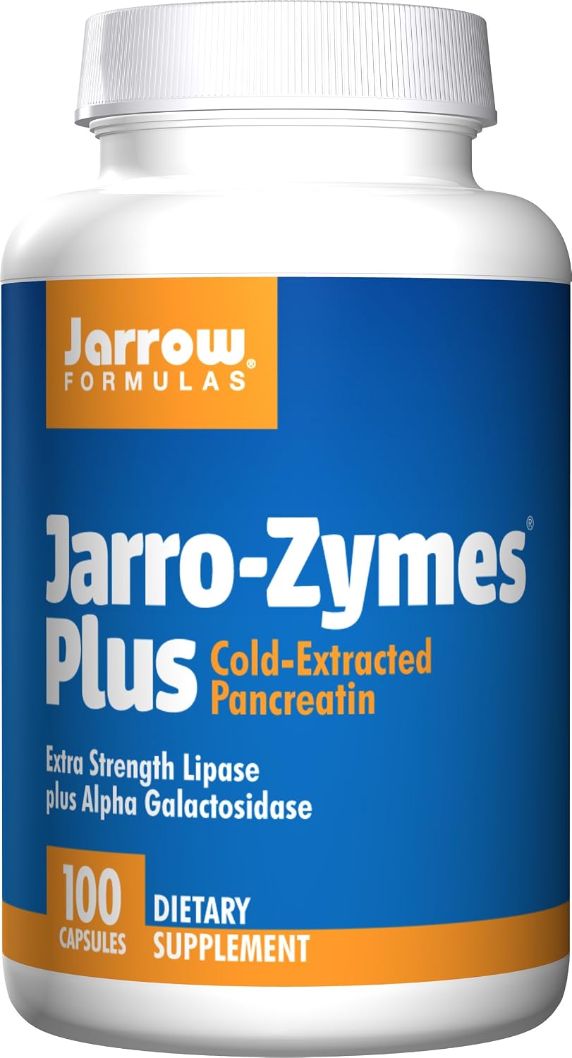 Jarrow Formulas Jarro-Zymes Plus, Supports Gastroinestinal Health, 100 Caps