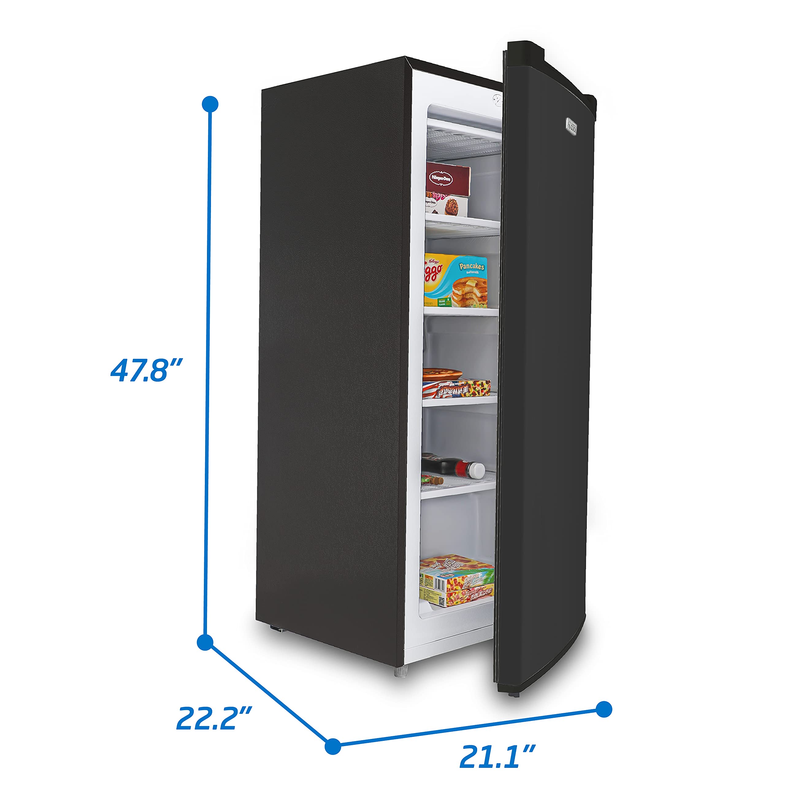Commercial Cool Upright Freezer, Stand Up Freezer 5 Cu Ft with