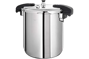 Buffalo Pressure Cooker 21 Qt Stainless Steel - Large Canning Pot for Easy Home Canning