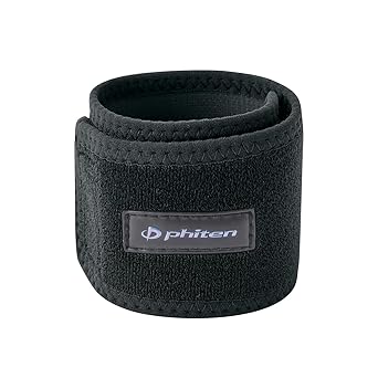 Phiten Metax Wrist and Ankle Wrap Permeated with Aqua-Metals for Sports, Exercise, Workouts, Daily Wear for Men and Women - Pair, Black, One Size Fits Most