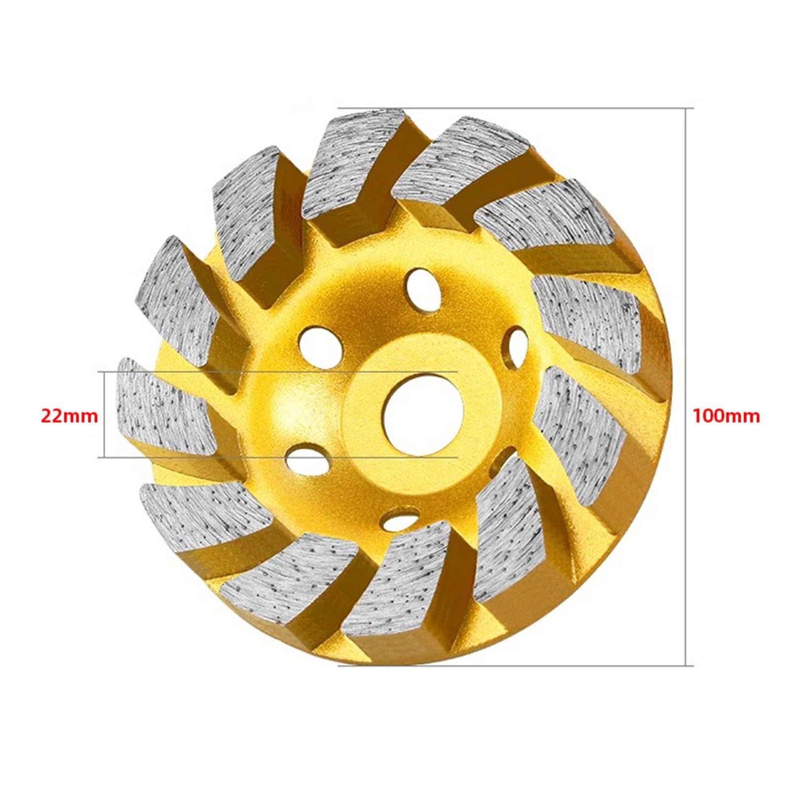 Schleifscheibe, 100mm Diamant Schleifen Discs Metallbearbeitung Keramik Trennscheibe Rad Schleifmittel Werkzeuge(Yellow)