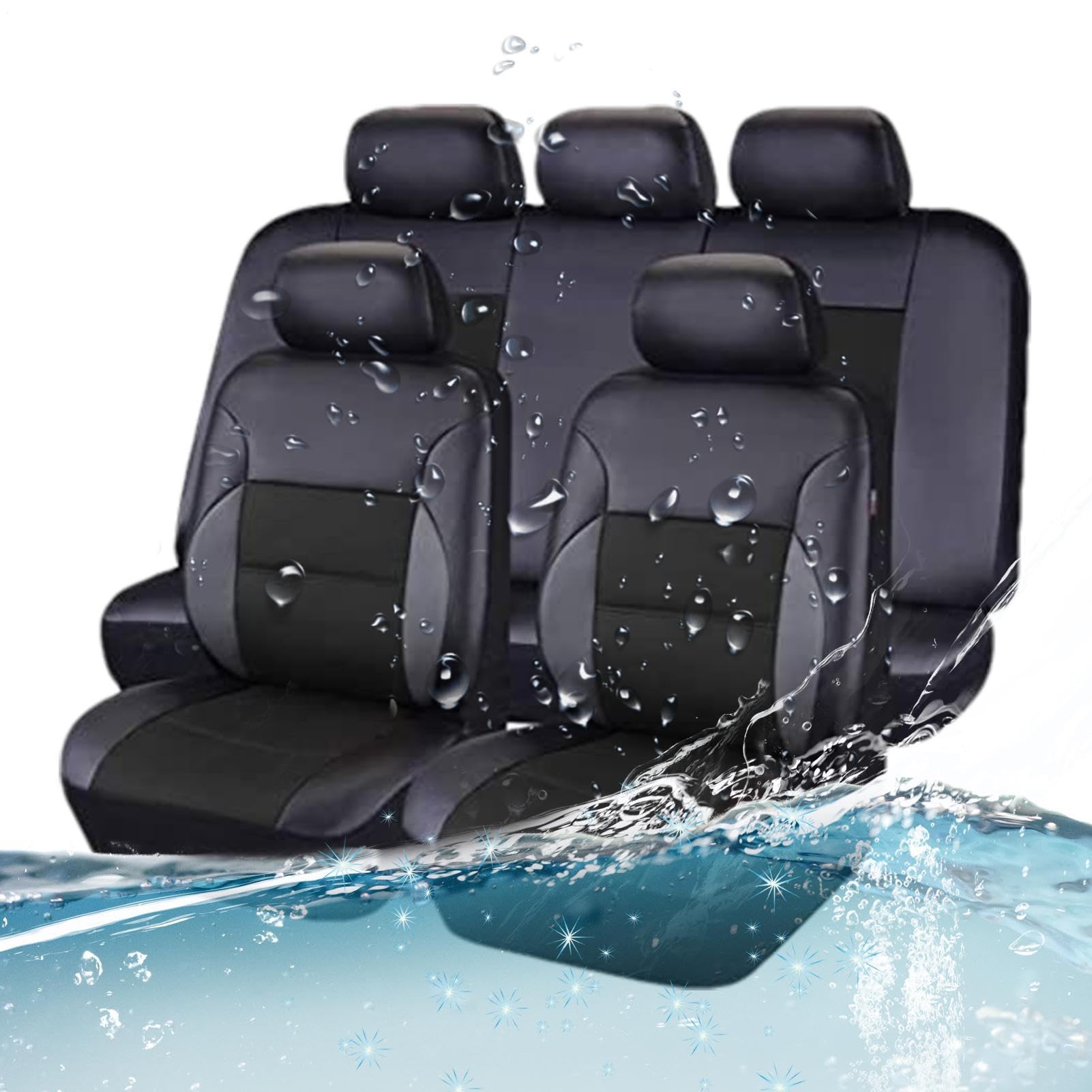 Generisch Protector de asiento de coche - de asiento de conductor universal antideslizante resistente al desgarro, de cojín impermeable para sedán, camiones, SUV