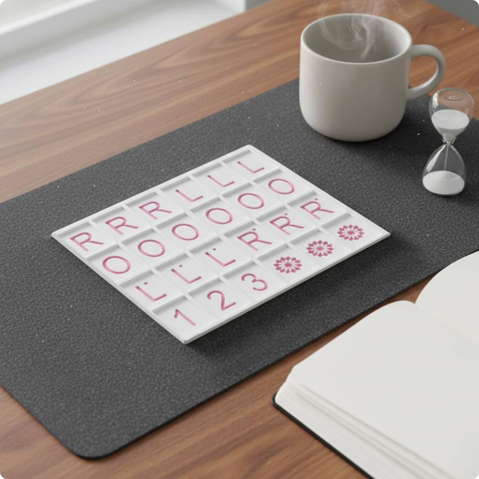 4 Pièces Plateau D'Entraînement Mahjong Occidentale Planche D'Apprentissage Accessoire de Jeu Support Pédagogique Structure Précise Pratique Or, 4 pièces