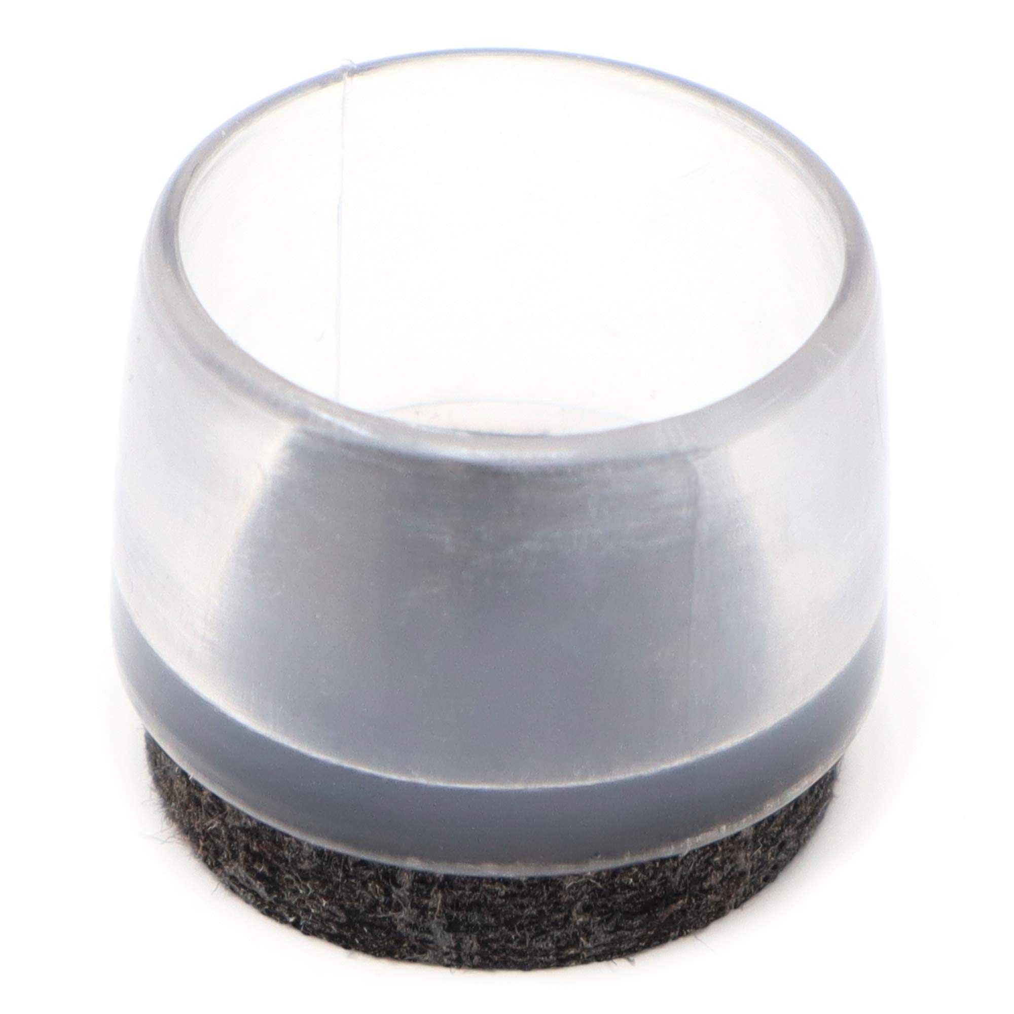 Adsamm 100 x Leg Tips with Felt for Round Tubes for Round Tubes 0 83 - 0 87