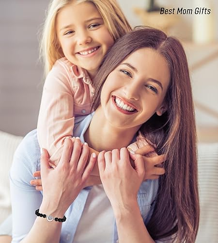 Miniatura 3 de Pulsera de piedra natural para mamá, regalos para mamá en cumpleaños, día de San Valentín, Pascua, Navidad, día de la madre de parte de hija e hijo