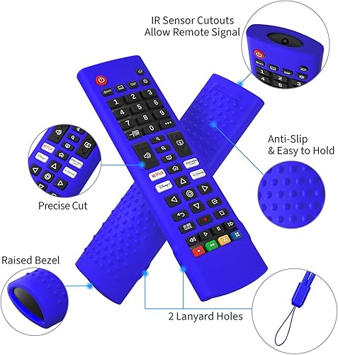 Miniatura 2 de Hi Color Funda de silicona para LG TV Remote AKB75095307 AKB75375604 AKB74915305 Funda protectora de silicona para LG Smart TV (azul)