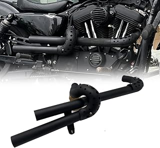 MKSZY Motocicleta Tubo De Escape De Motocicleta Modificado, Silenciador Desmontable, Cubierta De Escape Negra para H&Arley Sportster Forty-Eight XL1200 883 72 2004-2021