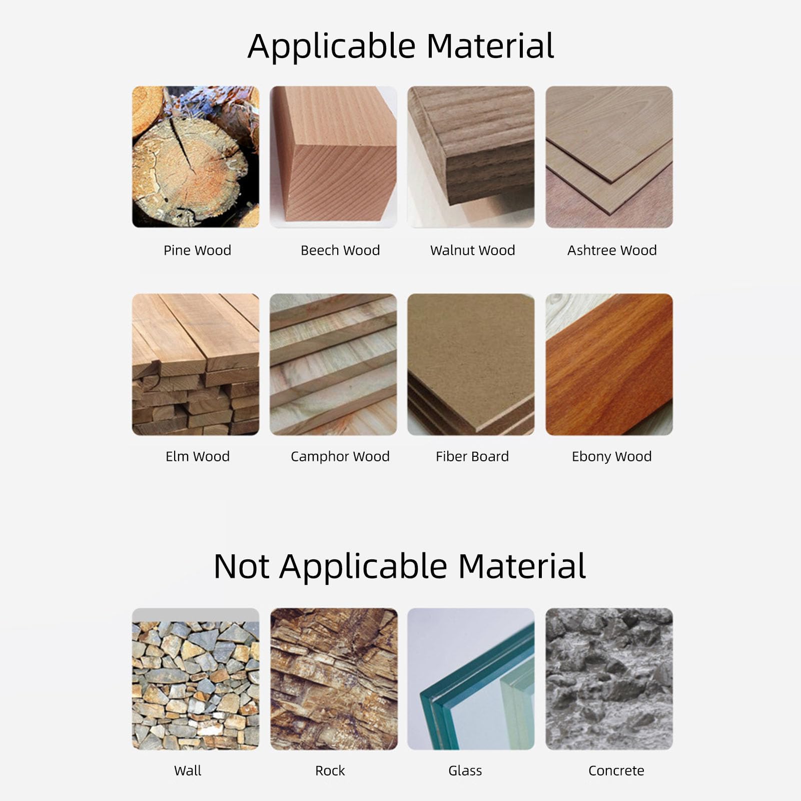 Broca avellanadora, tope de profundidad, juego de brocas cónicas ajustables, fabricación de muebles de carpintería