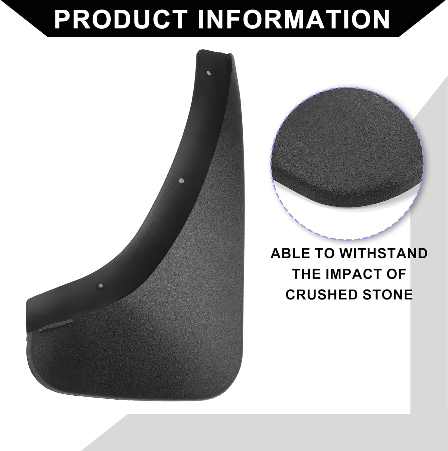 Mud Flap Splash Guard with Mount Accessories for Pontiac Solstice 2007-2009 / Front & Rear Side Mud Guards/Durable / 1 Set