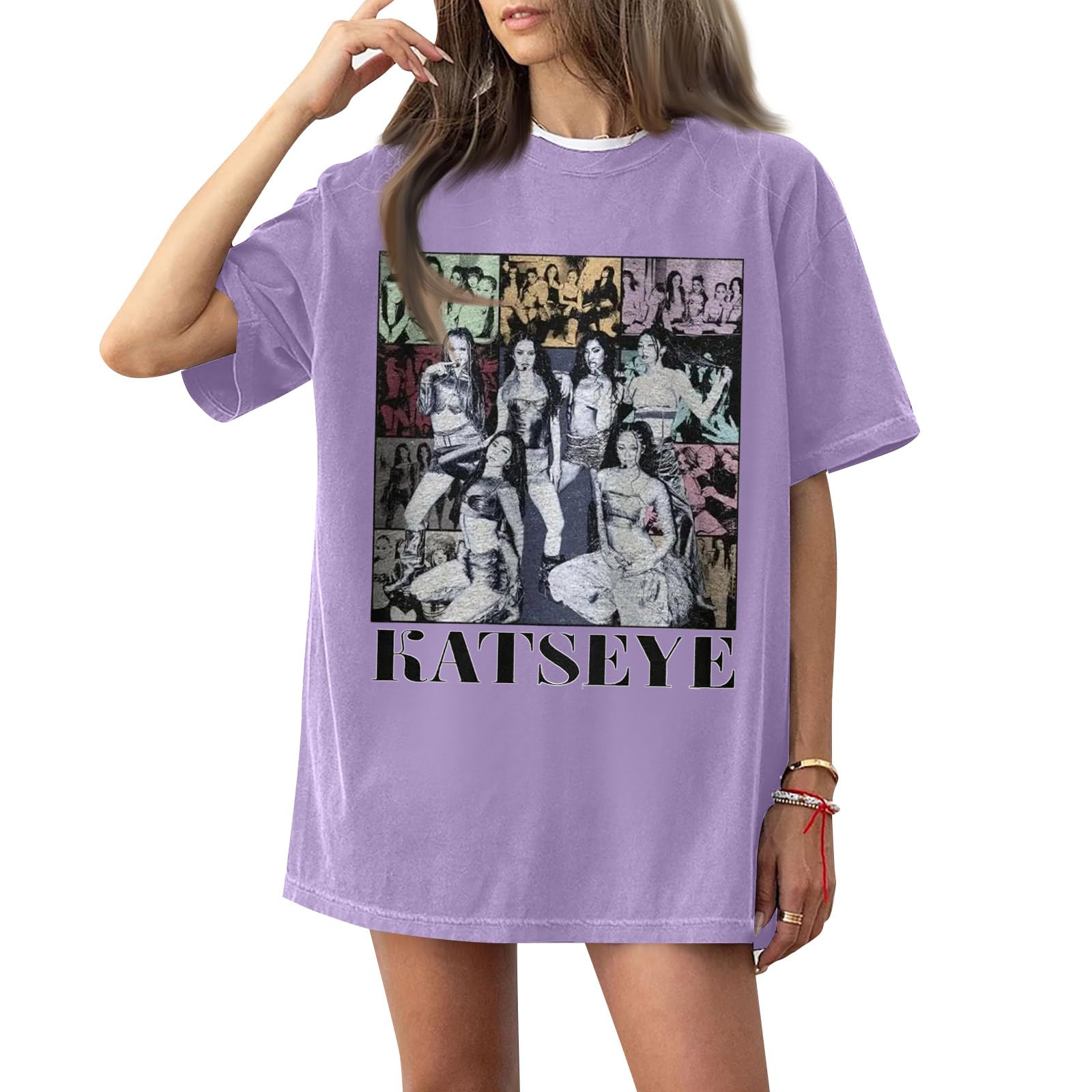 Katseye Merch Katseye Shirt Beautiful Chaos Shirt Women Crewneck Short Sleeve Tops Graphic Tee for Fans