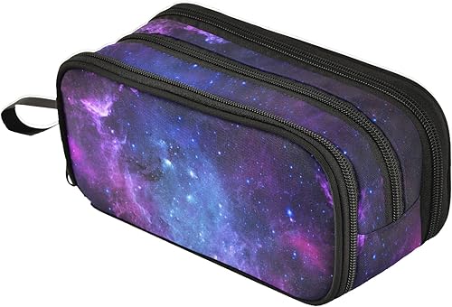 Miniatura 35 de Fustylead Estuche grande de mariposa azul, bolsa de papelería portátil minimalista con asa para escuela, escuela, oficina, viajes Mariposa