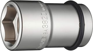 トネ(TONE) ホイルナットコンビソケット 8A-3820 差込角25.4mm(1") 二面幅38×20mm