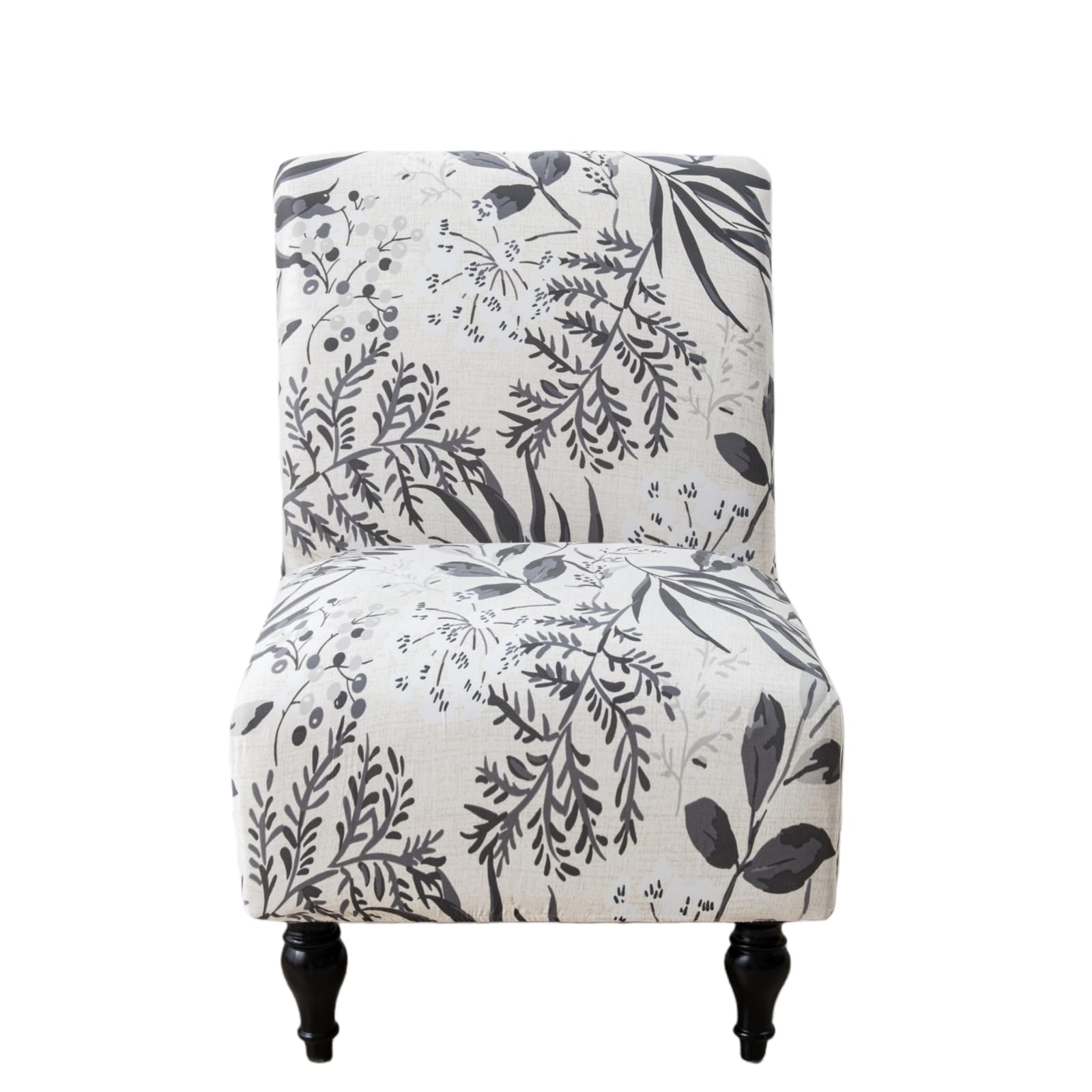 Eco-Ancheng Armless Chair Slipcover Removable Armless Accent Chairs Covers Washable Armless Slipper Chair Slipcover Printed Armless Chair Furniture Protector Covers for Living Dining Room Hotel